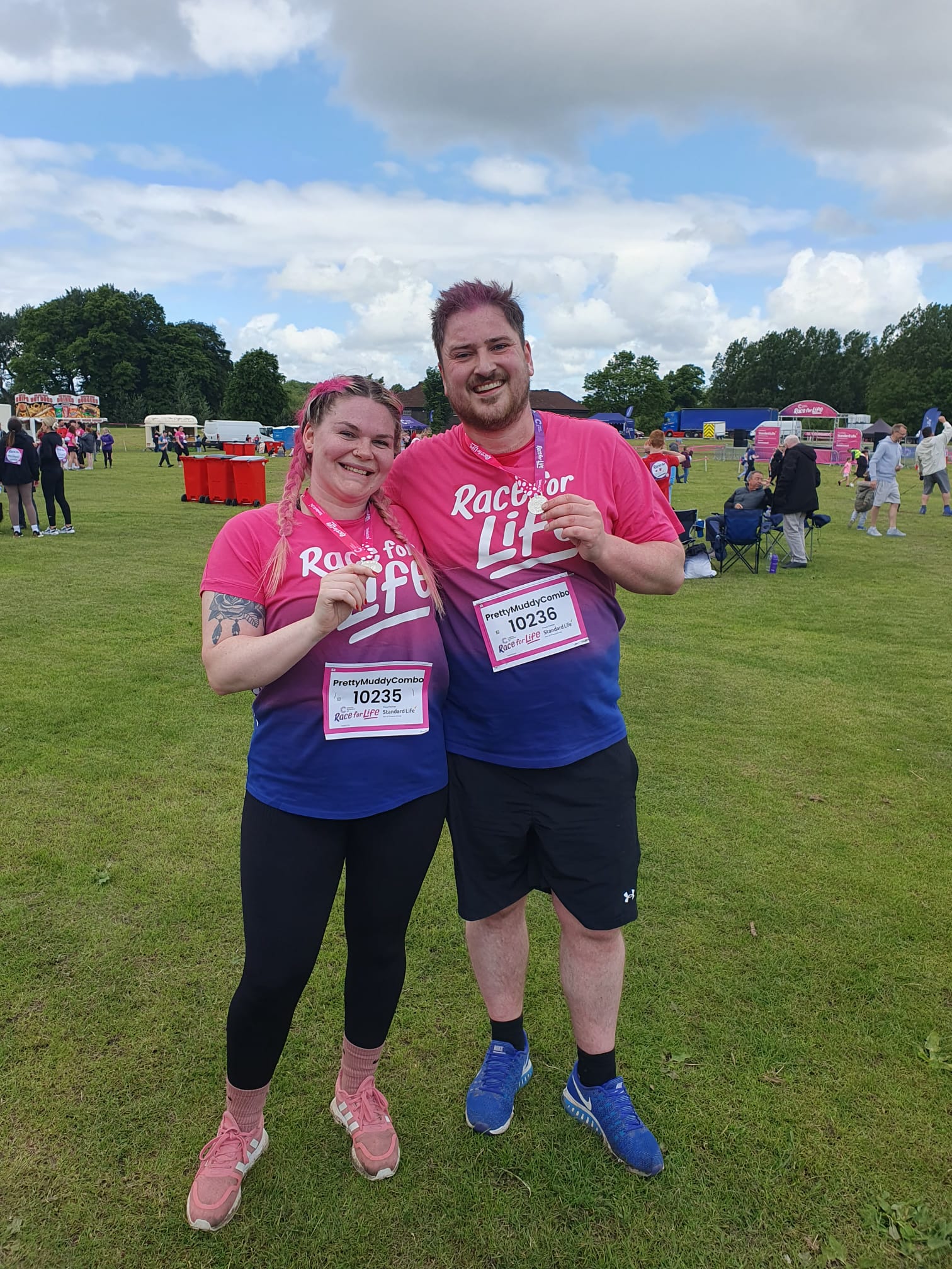 Charlotte and Alex at Race for Life